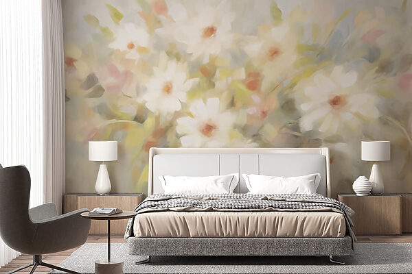 Peinture de fleurs blanches Peinture de fleurs blanches