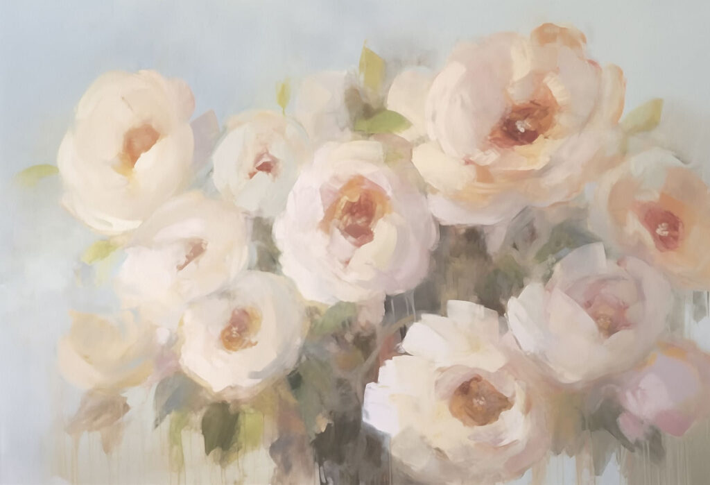 Peinture de fleurs dans un vase Peinture de fleurs dans un vase
