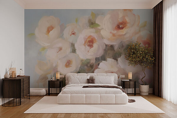 Peinture de fleurs dans un vase Peinture de fleurs dans un vase