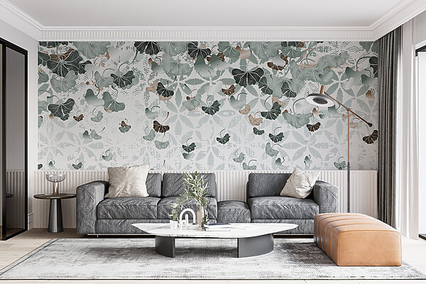 Les feuilles qui s'écoulent créent des motifs tranquilles. Les feuilles qui s'écoulent créent des motifs tranquilles.