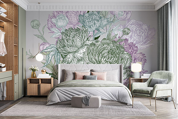 Illustration florale vibrante avec détails Illustration florale vibrante avec détails