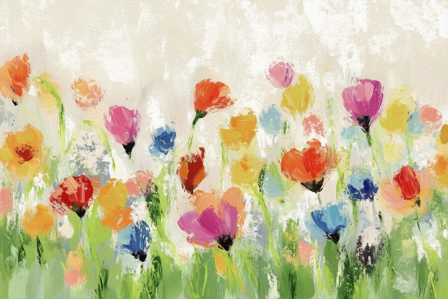 Peinture de fleurs sur fond blanc Peinture de fleurs sur fond blanc