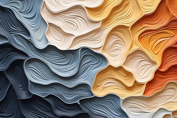 Couleurs fluides dans un dessin abstrait Couleurs fluides dans un dessin abstrait