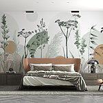 Papier peint Motif abstrait serein inspiré de la nature