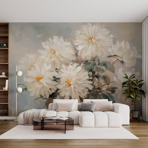 Peinture de fleurs blanches Peinture de fleurs blanches