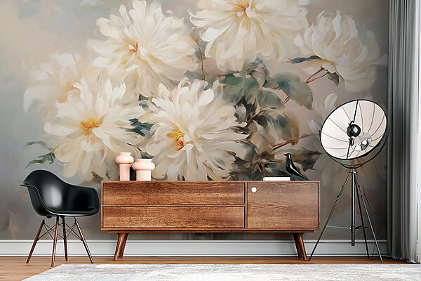 Peinture de fleurs blanches Peinture de fleurs blanches