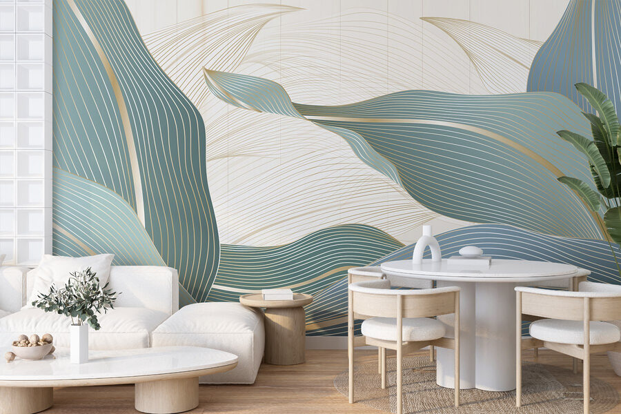 Lignes fluides dans des couleurs douces