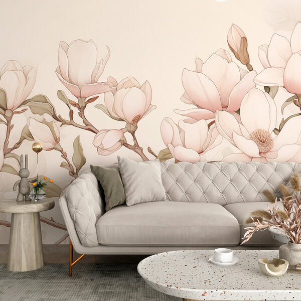 Peinture de fleurs sur une branche Peinture de fleurs sur une branche