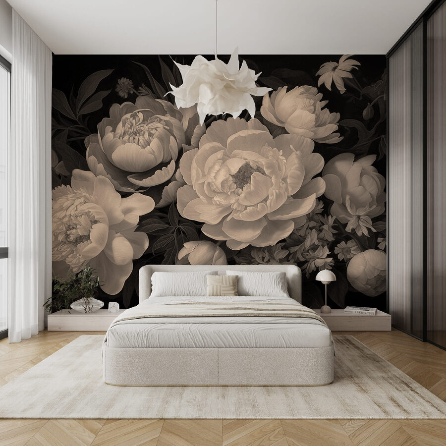 Groupe de fleurs blanches