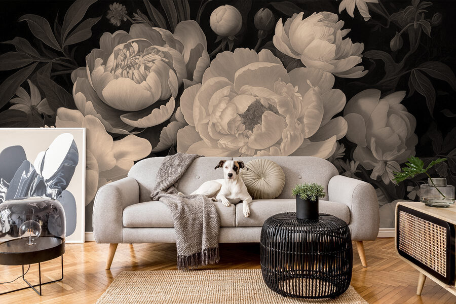 Groupe de fleurs blanches