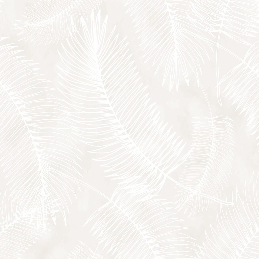 Motif blanc de feuilles