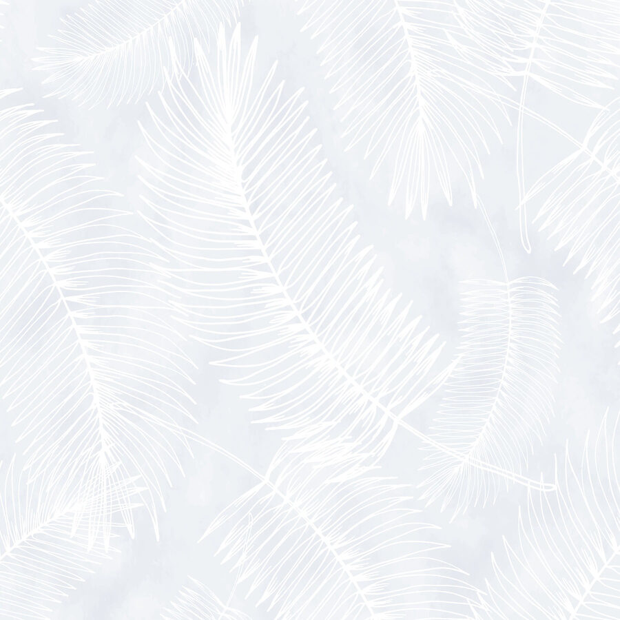 Motif blanc de feuilles