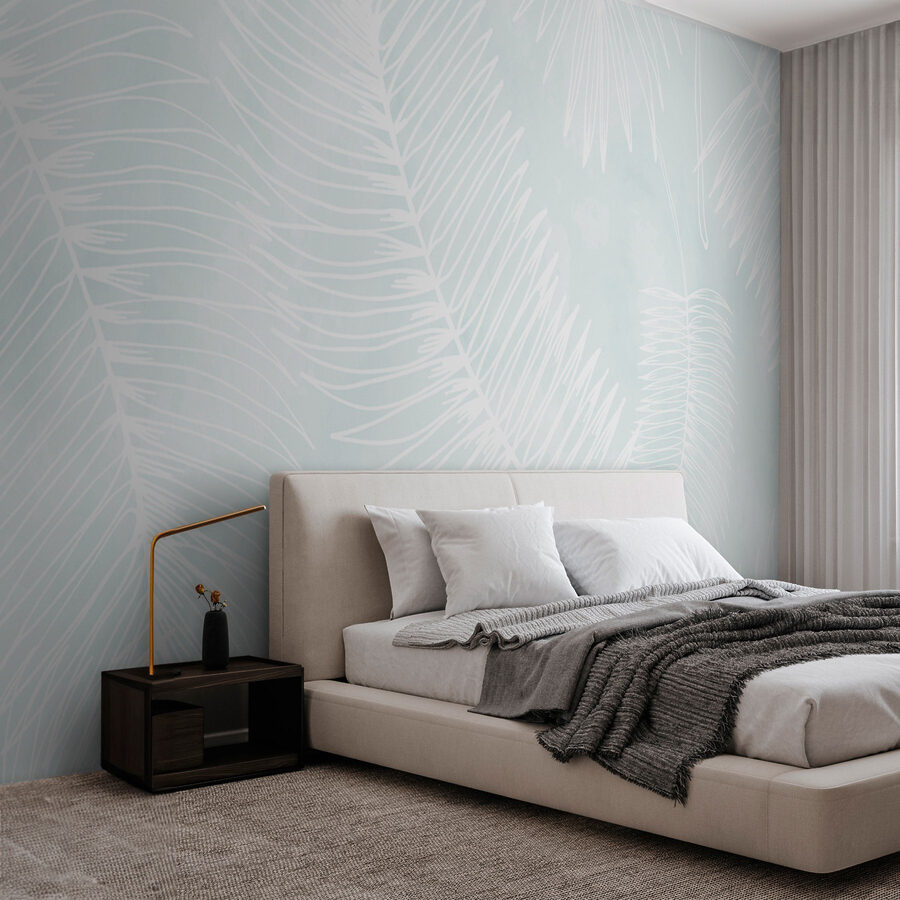 Motif blanc de feuilles Motif blanc de feuilles