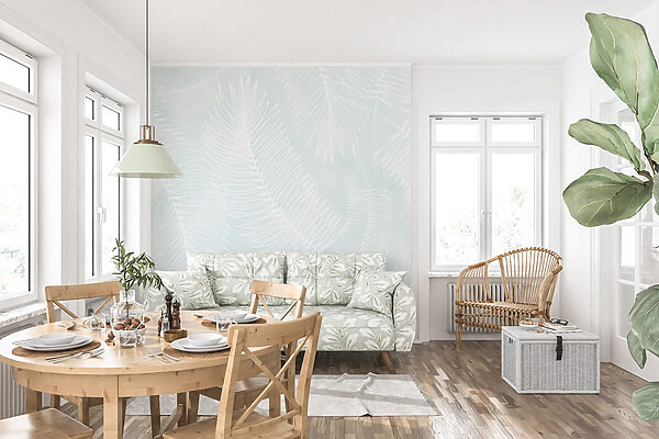 Motif blanc de feuilles Motif blanc de feuilles