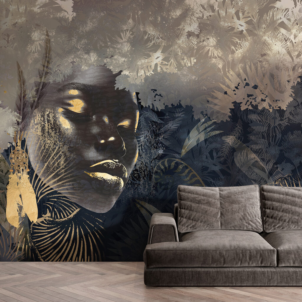 Dreamy portrait in a lush landscape Dreamy portrait in a lush landscape