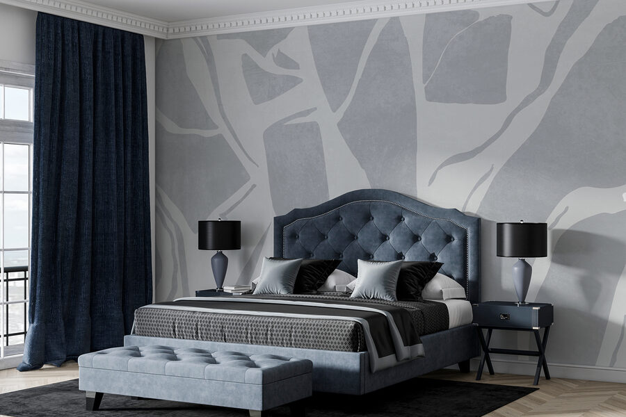 Motif blanc et gris