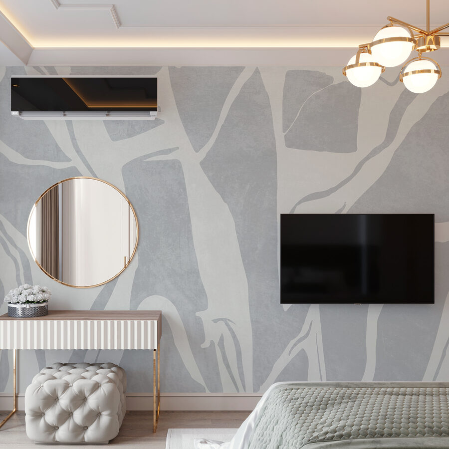 Motif blanc et gris