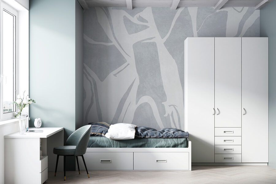 Motif blanc et gris