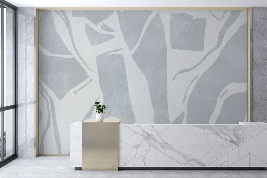 Motif blanc et gris