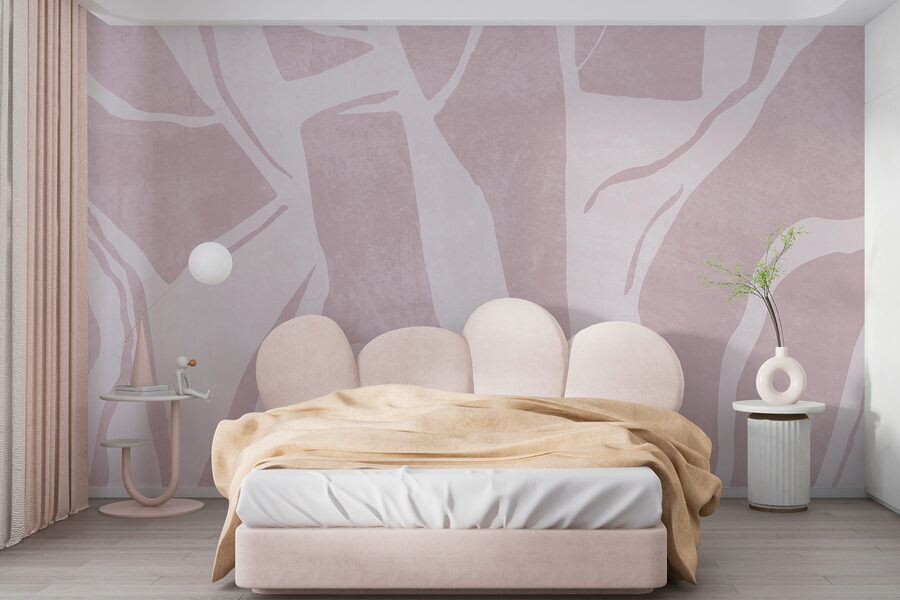 Motif rose et blanc
