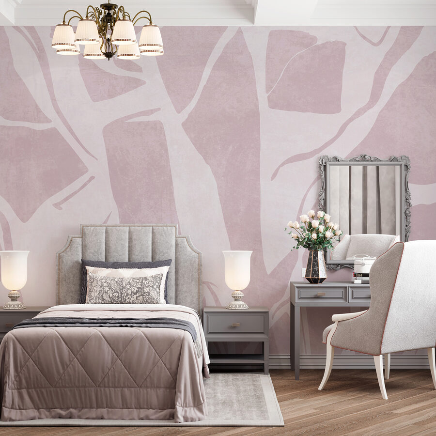 Motif rose et blanc