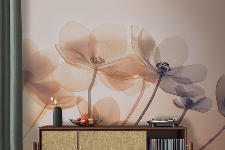 Des fleurs délicates aux teintes douces