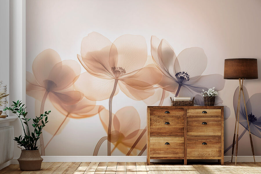 Des fleurs délicates aux teintes douces
