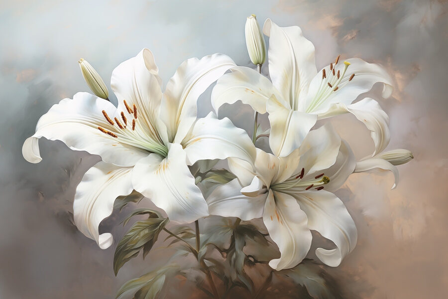 Des fleurs délicates aux teintes douces