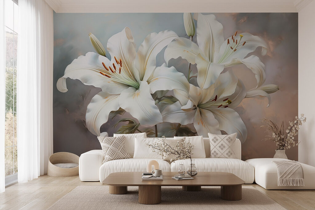 Delicate blooms in gentle hues