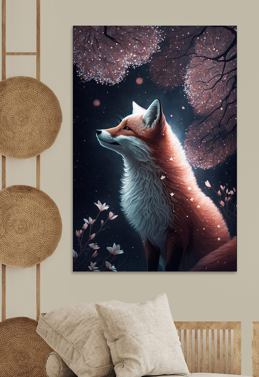 Renard regardant le ciel Renard regardant le ciel