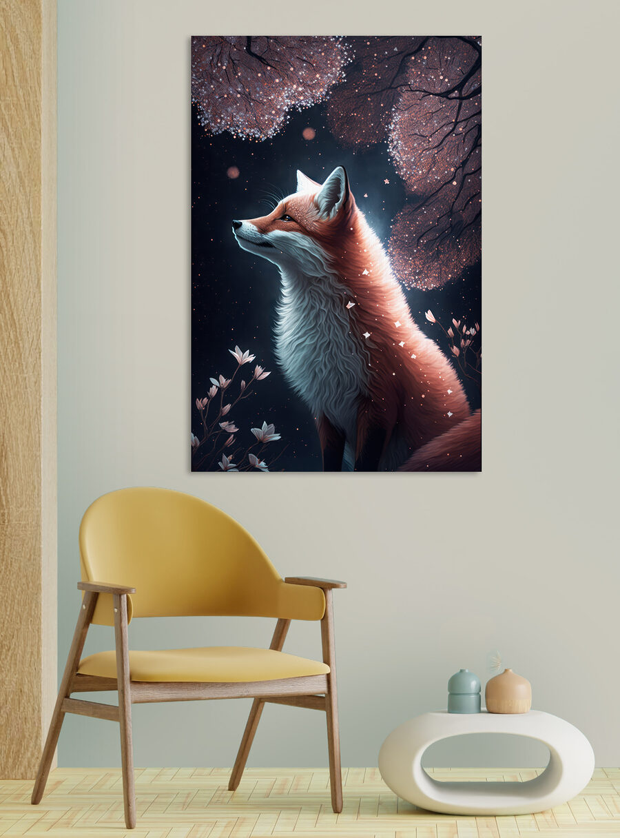 Renard regardant le ciel Renard regardant le ciel