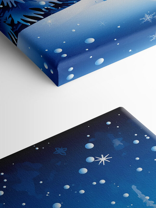 Bougie dans la neige Bougie dans la neige