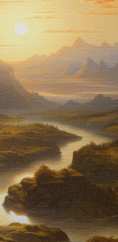 River running through a valley River running through a valley