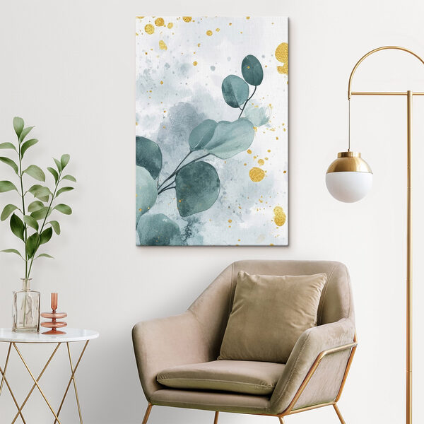 Aquarelle d'une branche avec des feuilles Aquarelle d'une branche avec des feuilles