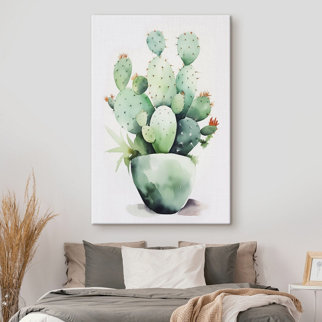Watercolor of a cactus
