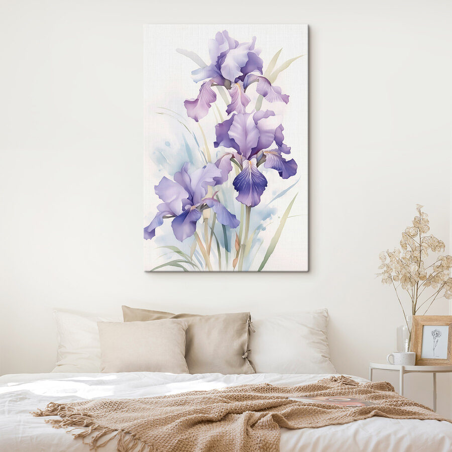 Iris dans des tons doux et pastel
