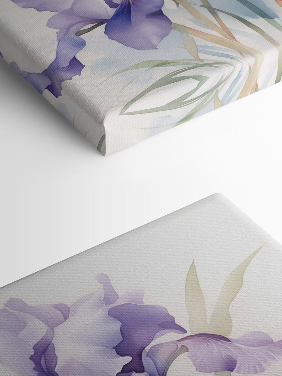 Iris dans des tons doux et pastel