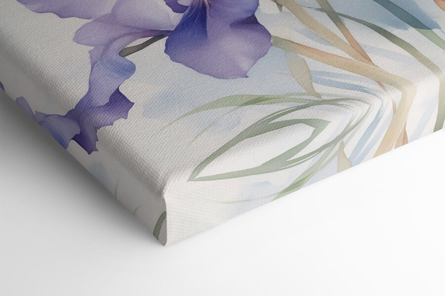 Iris dans des tons doux et pastel