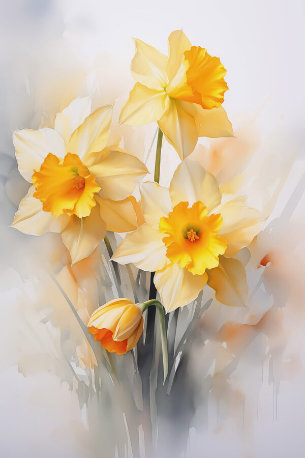 Group of yellow and white flowers