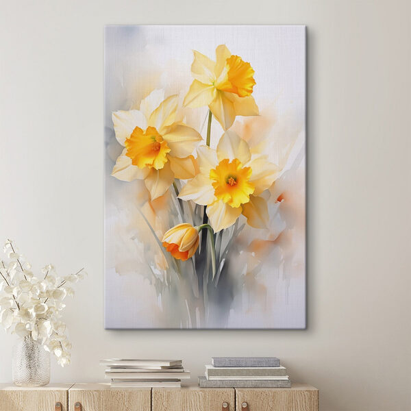 Tableaux Tableaux Groupe de fleurs jaunes et blanches (UGS : s42418)