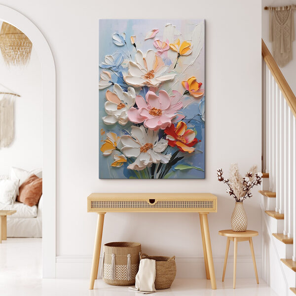 Peinture de fleurs sur un mur Peinture de fleurs sur un mur