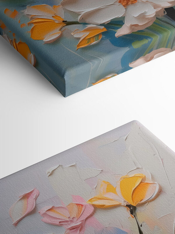 Peinture de fleurs sur un mur Peinture de fleurs sur un mur