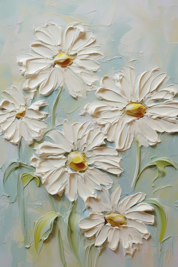 Peinture de fleurs blanches Peinture de fleurs blanches