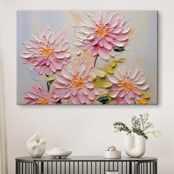 Peinture de fleurs sur une surface blanche Peinture de fleurs sur une surface blanche