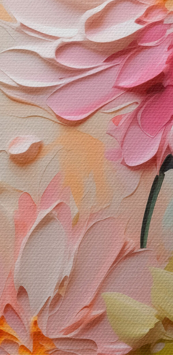 Peinture de fleurs sur une surface blanche Peinture de fleurs sur une surface blanche