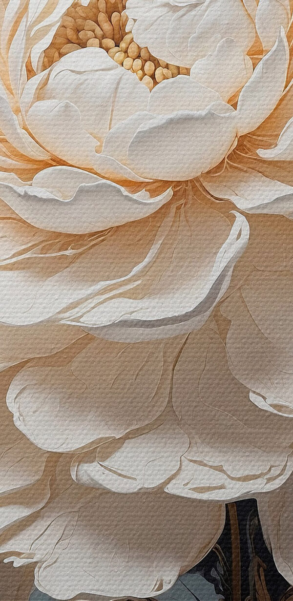 Fleur blanche avec des feuilles brunes Fleur blanche avec des feuilles brunes