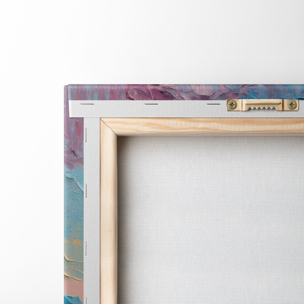 Painting of a sunset over water