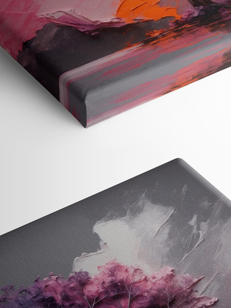 Painting of a tree with different colors