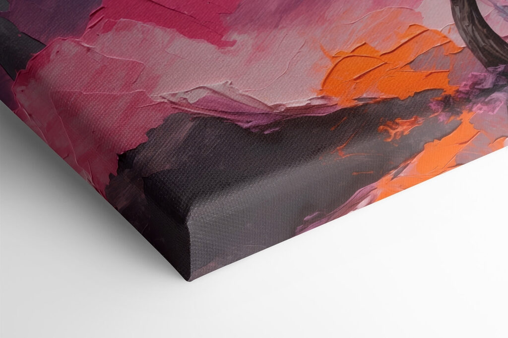 Painting of a tree with different colors