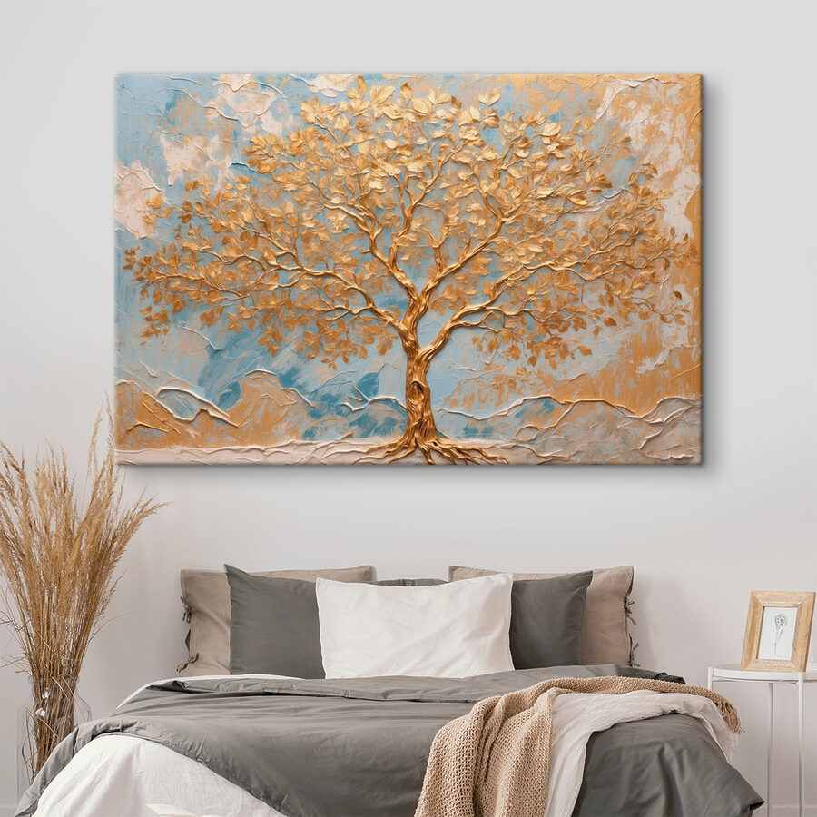 Arbre majestueux sur fond de tranquillité